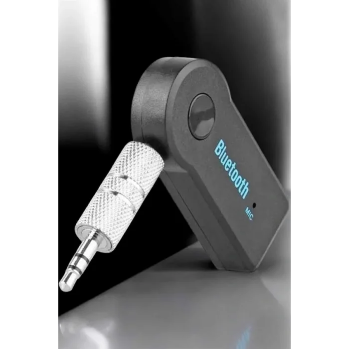 Kablosuz Bluetooth Aux Araç Kiti Siyah Hafıza Kartlı