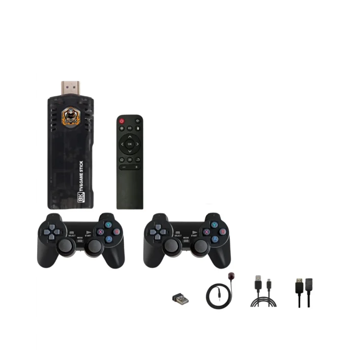 Kablosuz Gamepad Denetleyici Çift Sistem Retro Oyun Konsolu HDMI Uyumlu HD Çıkışlı