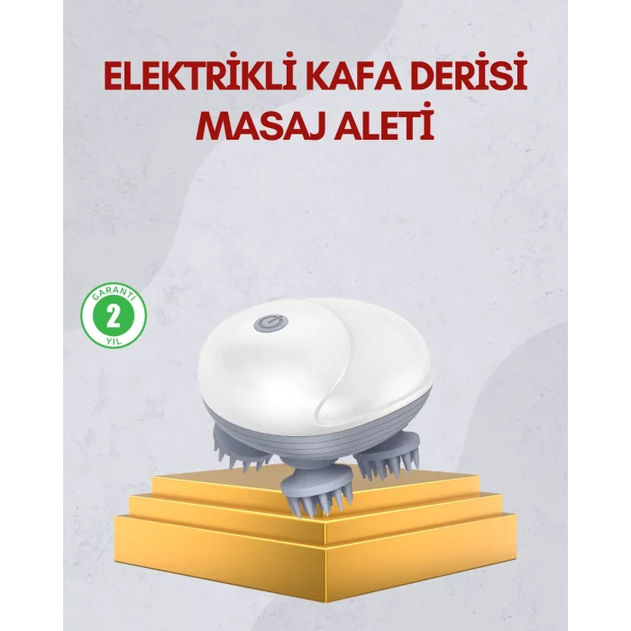 Kablosuz Kafa ve Vücut Masaj Aleti Taşınabilir Tasarım