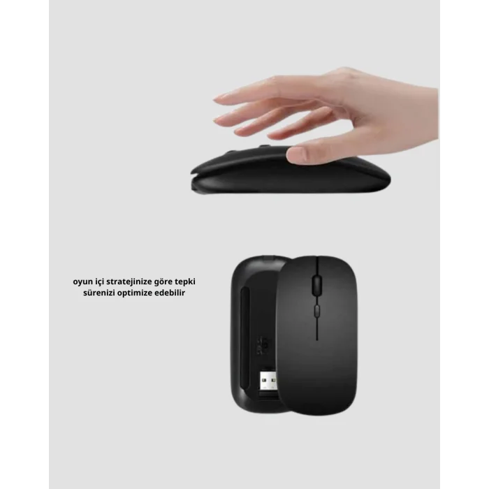 Kablosuz Oyuncu Mouse –  Gelişmiş Optik Sensör, Profesyonel ve Oyun Kullanımına Uygun