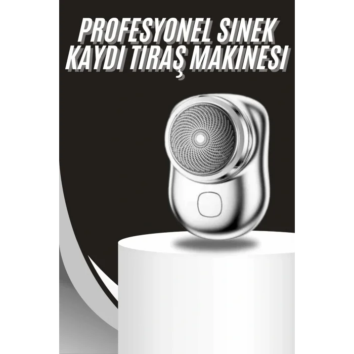 Kablosuz Tıraş Makinesi Günlük Hızlı Taşınabilir Şarjlı Yuvarlak Paslanmaz Çelik