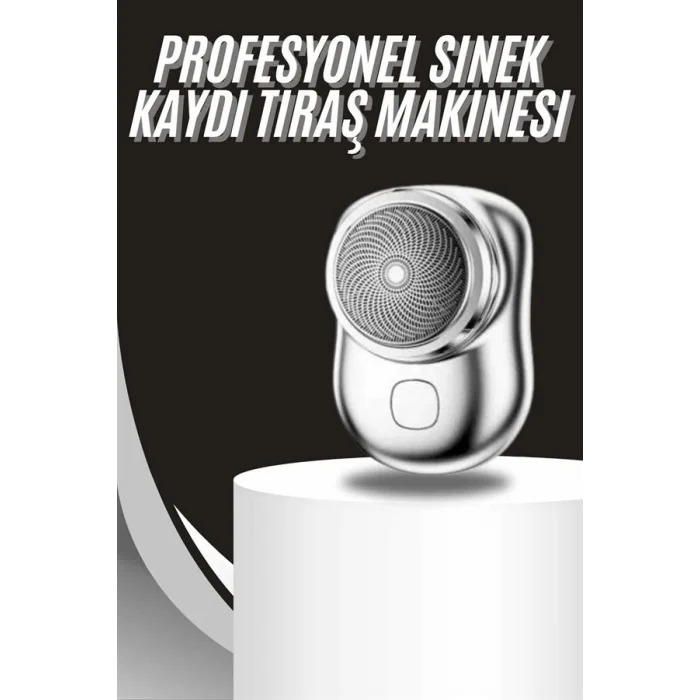 Kablosuz Tıraş Makinesi Günlük Hızlı Taşınabilir Şarjlı Yuvarlak Paslanmaz Çelik
