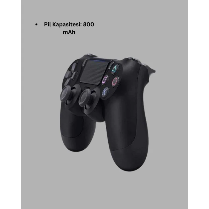 Kablosuz Titreşimli Oyun Kolu – PS4 Uyumlu Ergonomik Tasarım ve Uzun Pil Ömrü