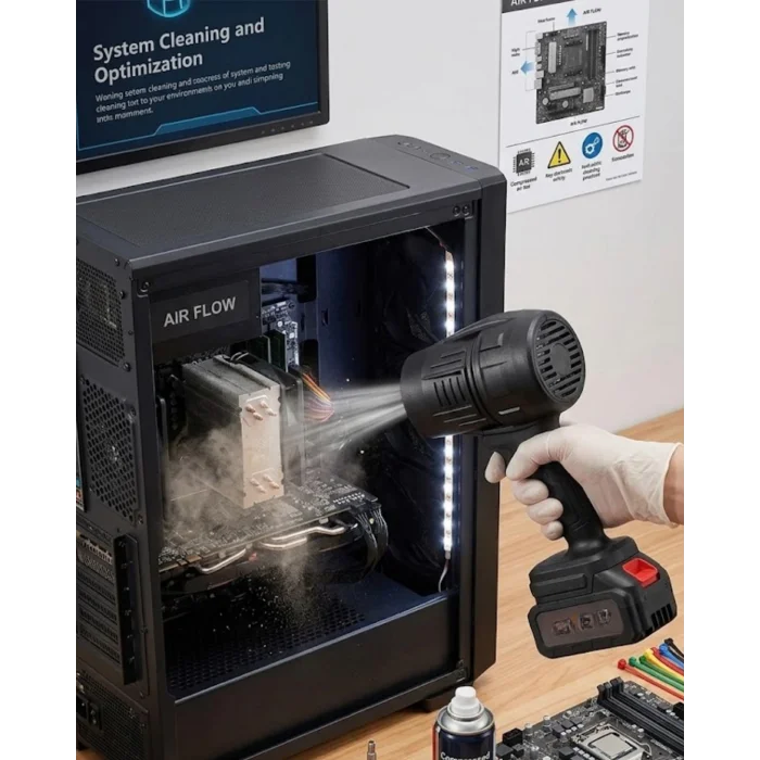 Kablosuz Yaprak Üfleyici Bahçe ve Araç Temizleme Hava Üfleme Makinesi