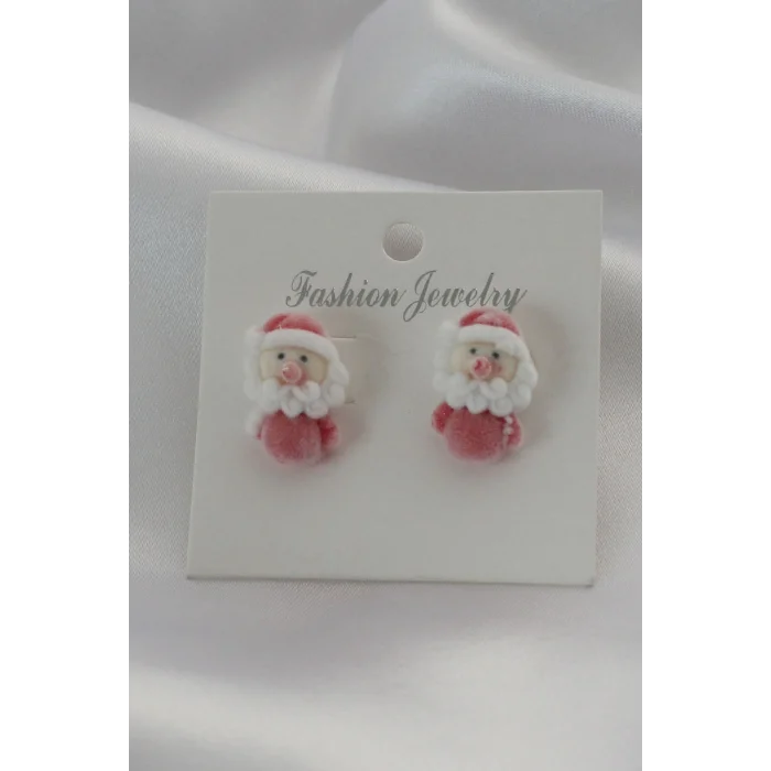 Kadife Noel Bebek Model Kadın Küpe