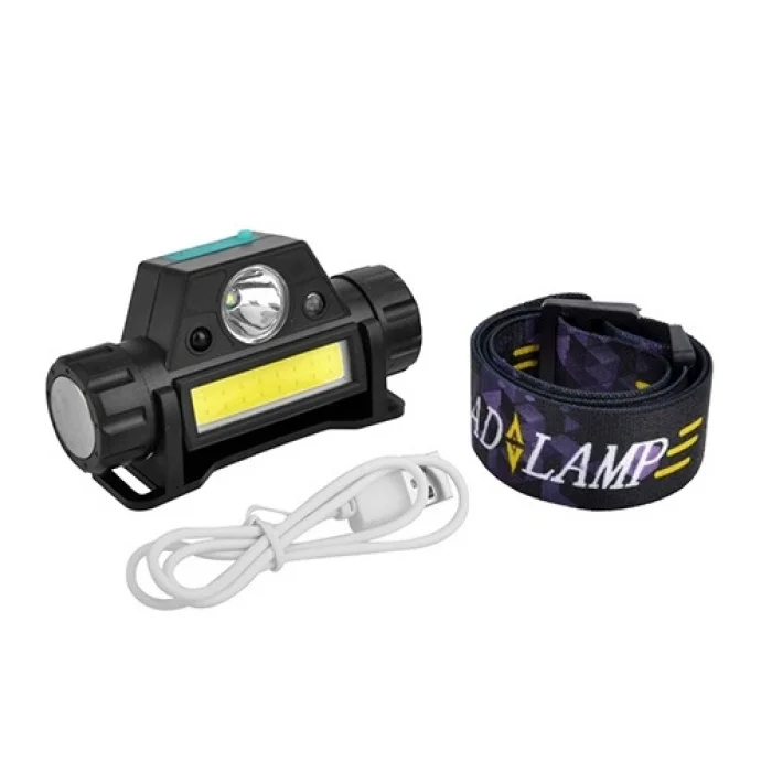 Kafa Lambası 8 Saat Dayanıklı Şarjlı Sensörlü Mıknatıslı Kafa Feneri