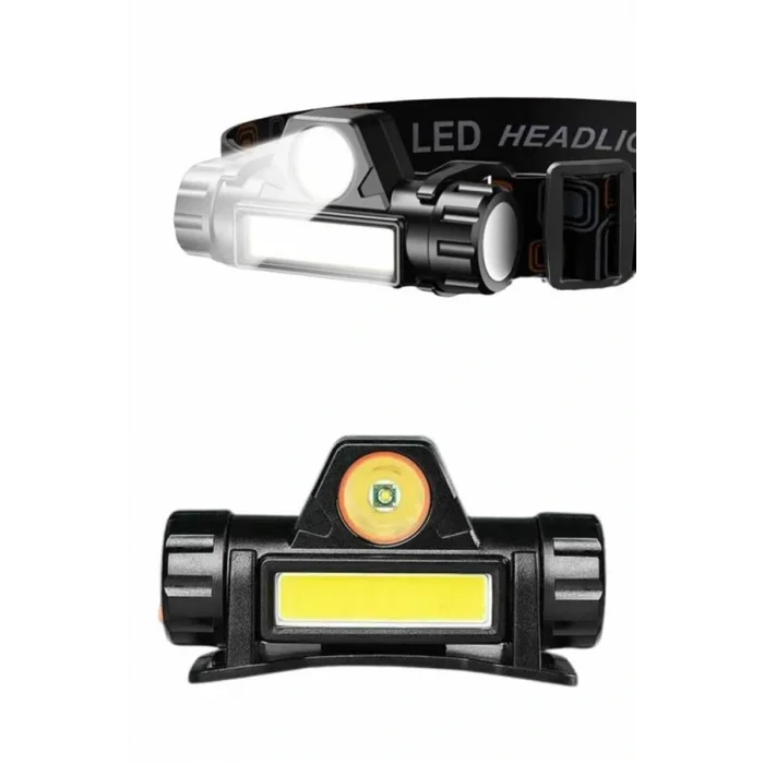 Kafa Lambası Çalışma Işığı Kafa Feneri Şarjlı Mıknatıslı Fenerli