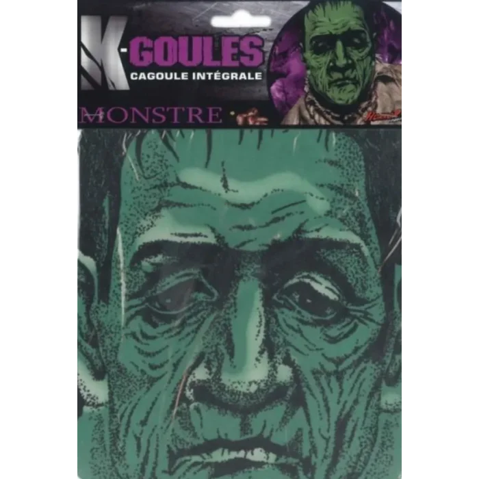 Kafaya Tam Geçmeli Bez Frankenstein Maskesi - Streç Korku Maskesi - 3D Baskılı Maske Model 5 (5047)