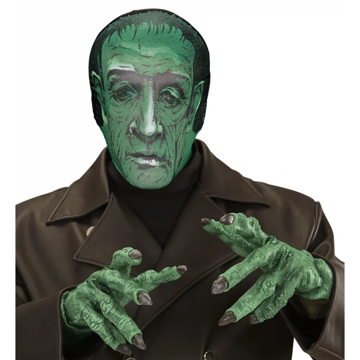 Kafaya Tam Geçmeli Bez Frankenstein Maskesi - Streç Korku Maskesi - 3D Baskılı Maske Model 5 (5047)