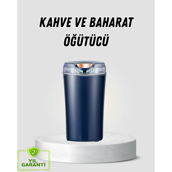 Kahve ve Baharat Öğütücü Otomatik Mekanizmalı Dayanıklı Çelik