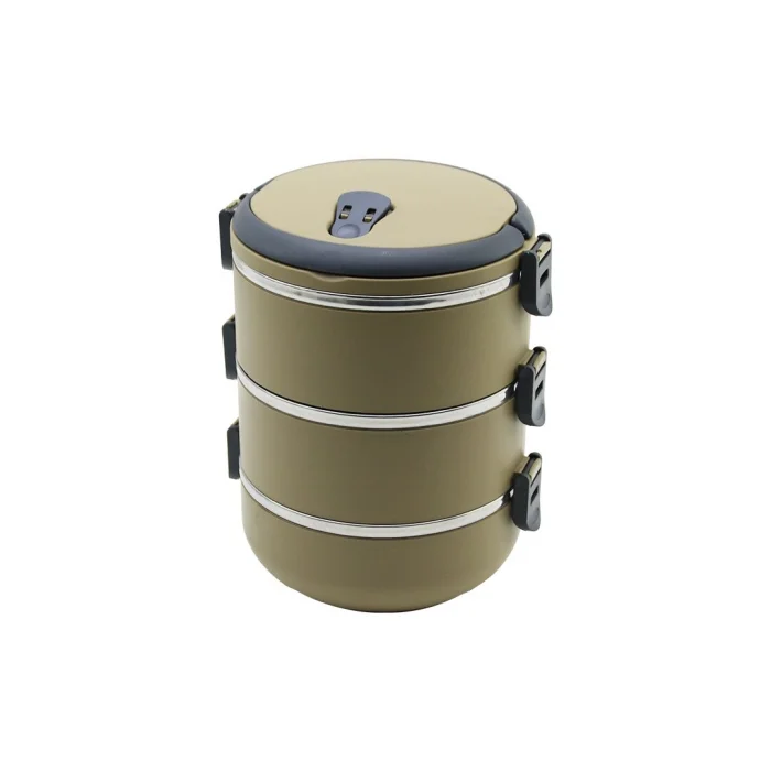 KAHVERENGİ 3LÜ SEFER TASI SAKLAMA KABI 1.8LT