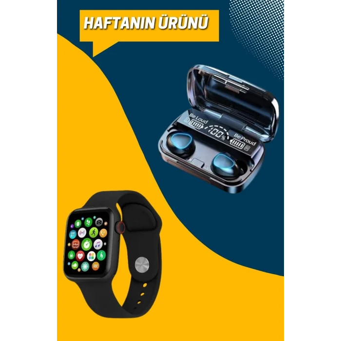 Kaliteli Akıllı Saat ve Kaliteli Bluetooth Kulaklık ANC Özelliği Uzun Pil Ömrü