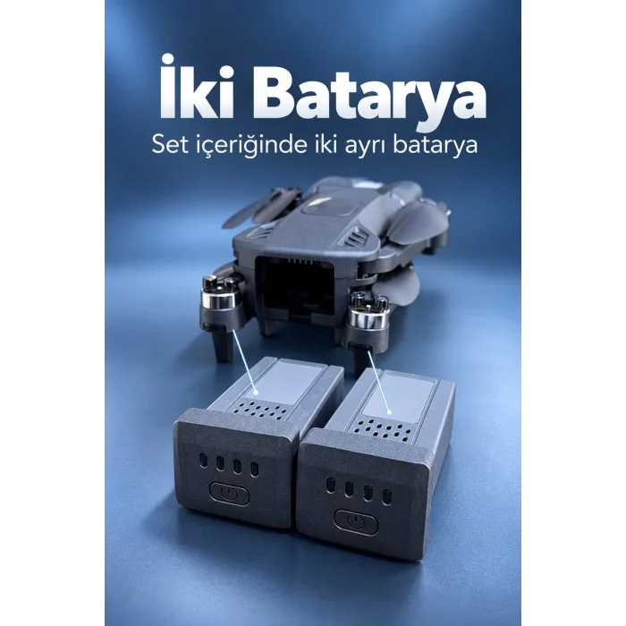 Kameralı Drone Seti Çift Batarya ve Yedek Pervaneler