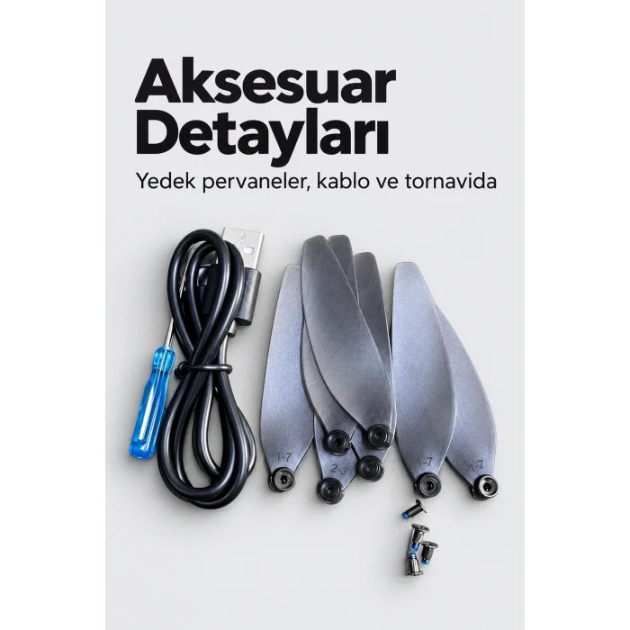 Kameralı Drone Seti Çift Batarya ve Yedek Pervaneler