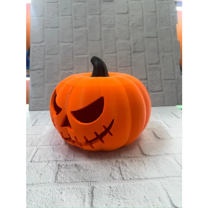 Kapaklı Balkabağı Dekor Kutusu 21×15 cm Halloween Temalı Saklama