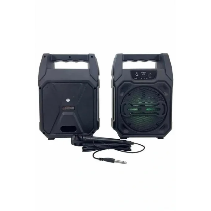 Karaoke Mikrofonlu Fm Radyolu Bluetooth Hoparlör Yüksek Ses Kaliteli