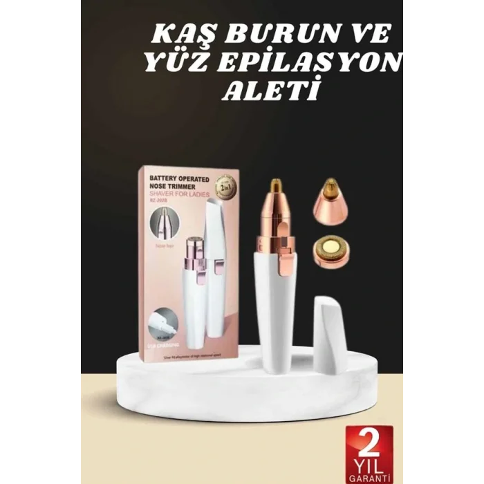 Kaş Burun Ve Yüz Epilasyon Aleti Kablosuz Şarjlı Kökten Alan Epilasyon Aleti