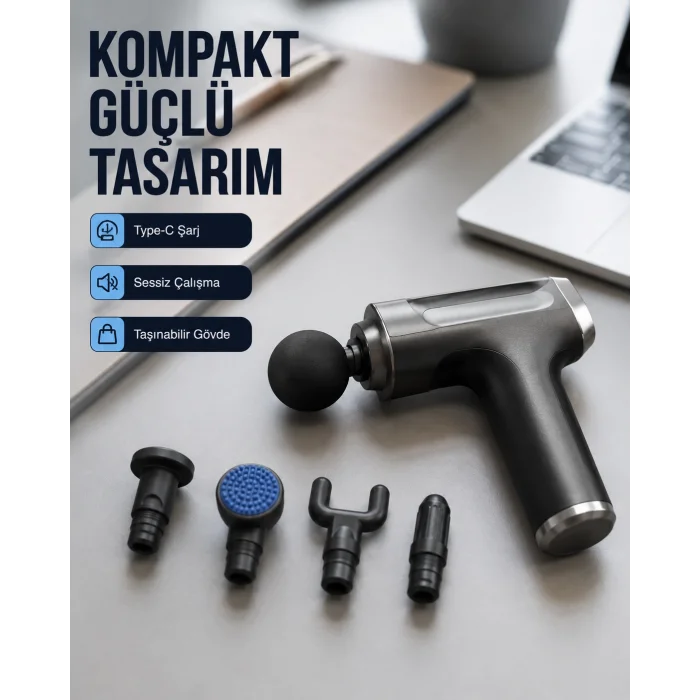Kas Yorgunluğu Giderici Vücut Masaj Tabancası Yeni Nesil
