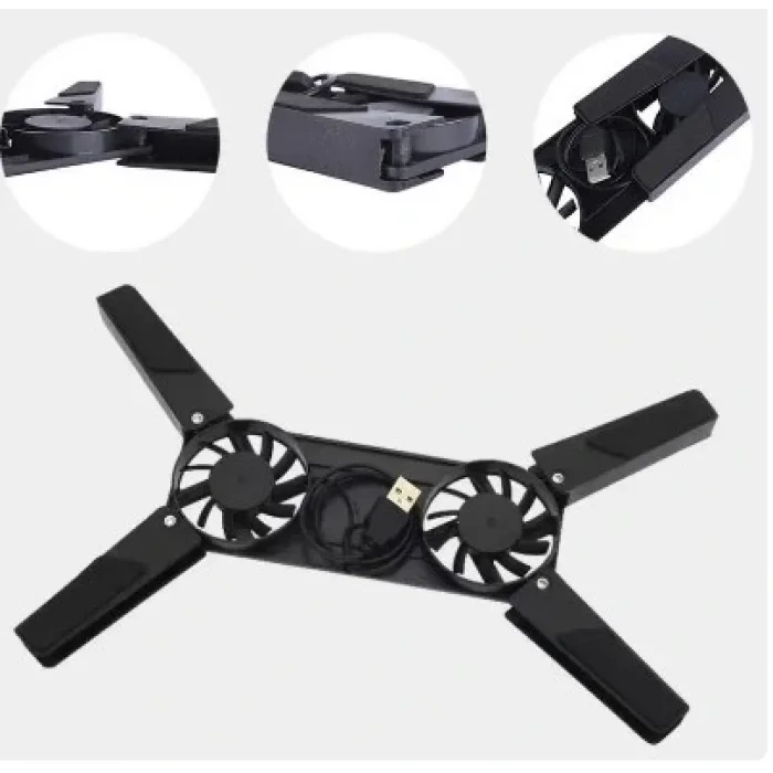 Katlanabilir Laptop Soğutucu 2 fanlı (5047)