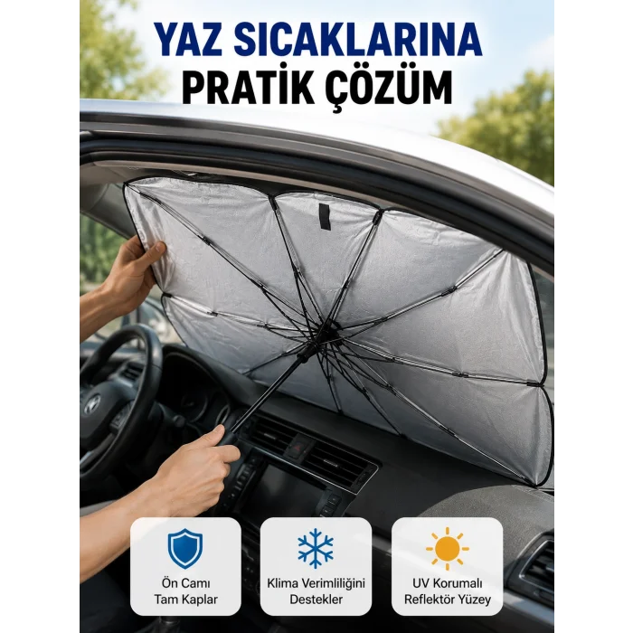 Katlanabilir Oto Güneşlik – UV Koruma ve Isı Yalıtımı Yeni Nesil