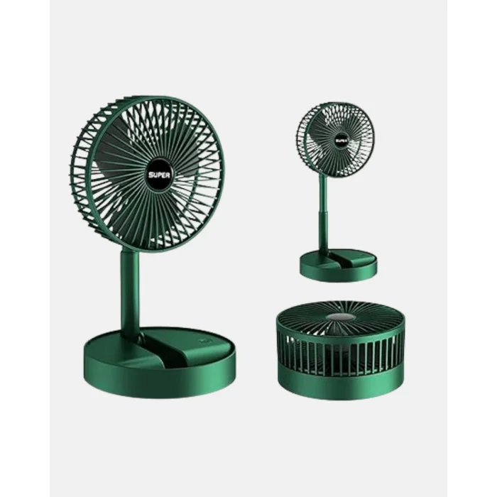 Katlanabilir Şarjlı Mini Fan 3 Kademeli Hız Ayarlı Taşınabilir
