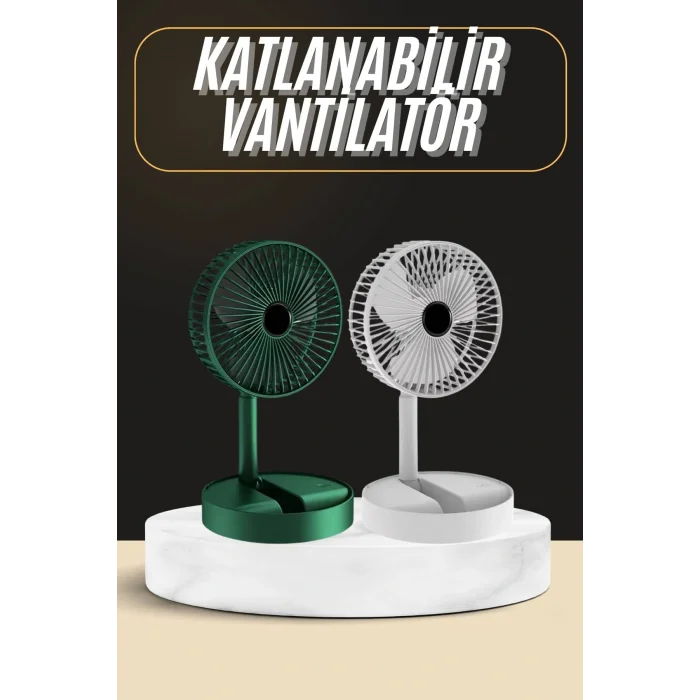 Katlanabilir Usb Şarjlı Masaüstü Soğutucu Mini Fan Telefon Tutucu