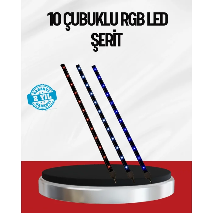 Kayan Yıldız LED Aydınlatma 10 Çubuk Dış Mekan Uyumlu