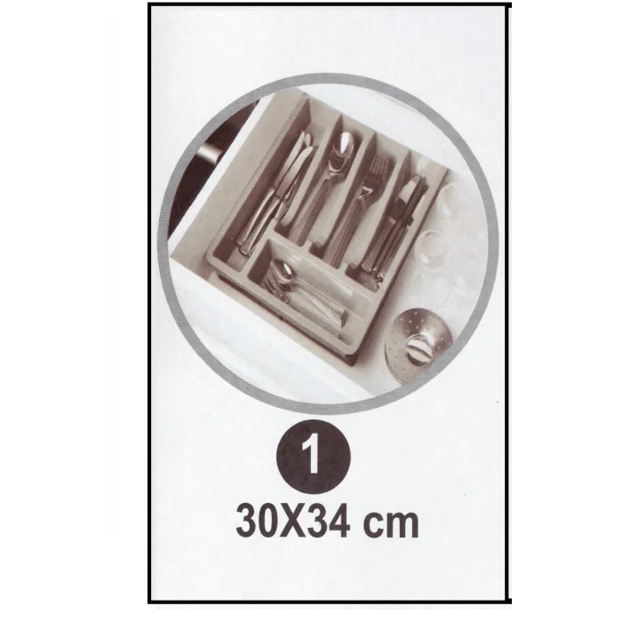 Kayar Kaşıklık Organizeri - 3 Aşamalı Sürgülü - Sağ Sol Açılır