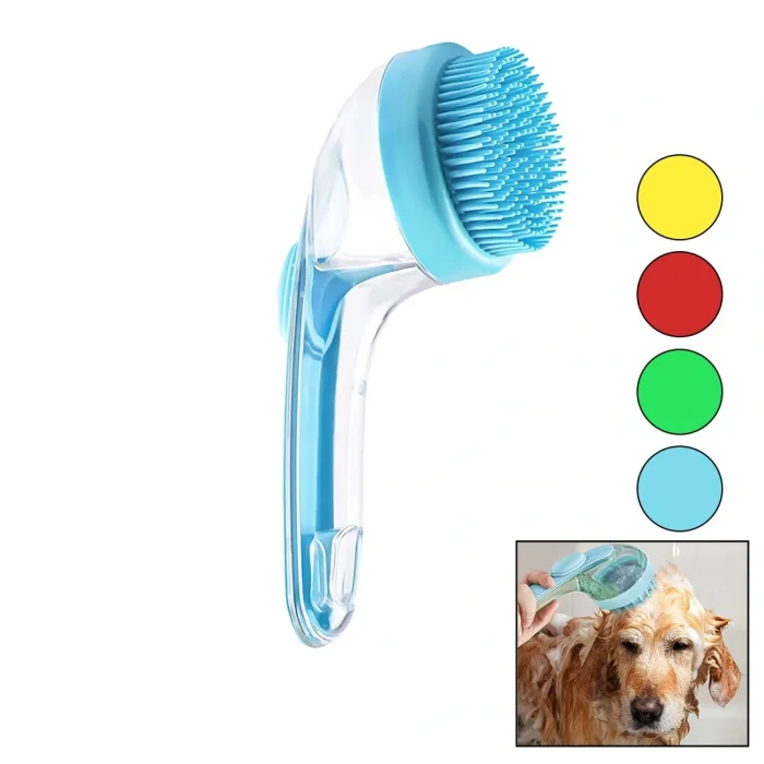 KEDİ - KÖPEK - EVCİL HAYVAN YIKAMAFIRÇASI SİLİKON ŞAMPUAN HAZNELİ=MiKA KRİSTALPLASTİK SAP (5047)