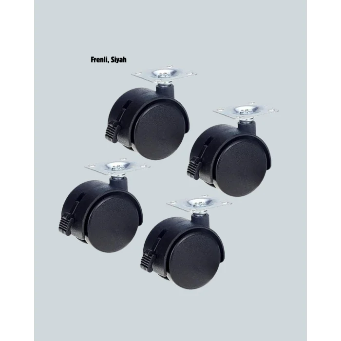 Kilitli 4 cm Tekerlek Ayak 4’lü Set Zemin Koruyucu