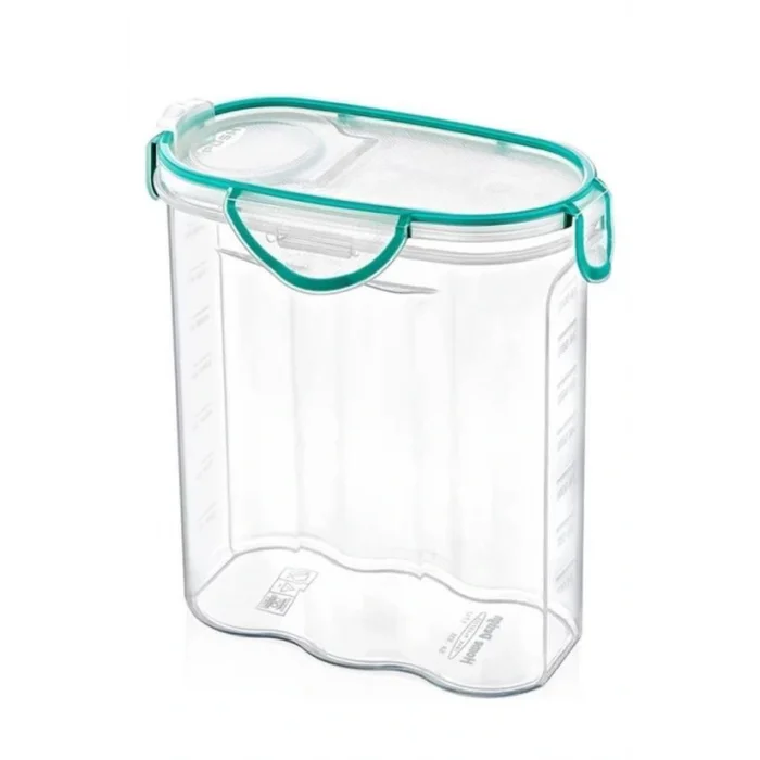 Kilitli Kapaklı Contalı Hava,Su Sıvı Geçirmez 2,4 Litre Erzak Saklama Kabı-SA590 (5047)