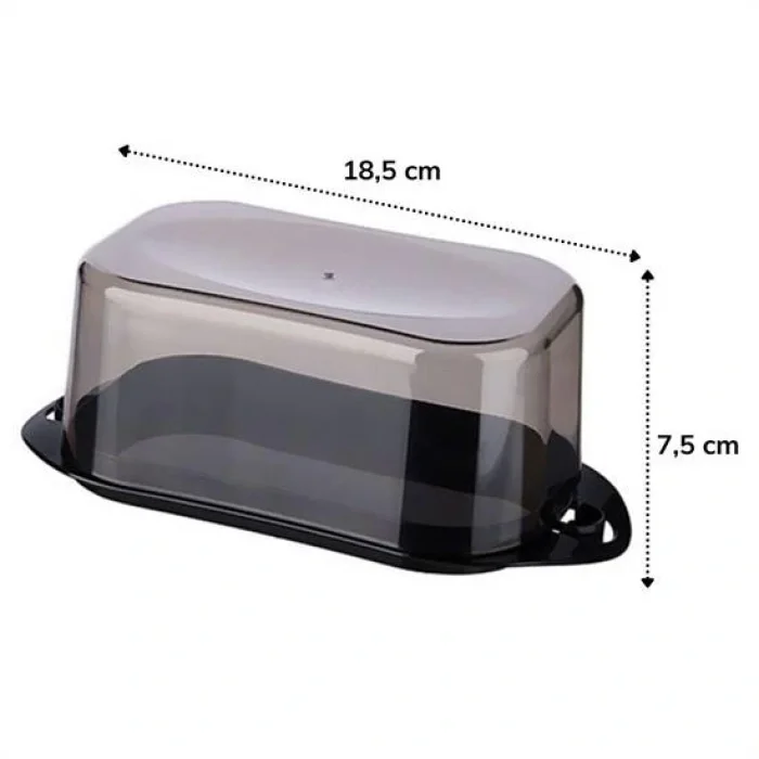 Kilitli Plastik Kapaklı Kahvaltılık Tereyağlık Peynirlik Erzak Saklama Kabı Ap-9428 (5047)