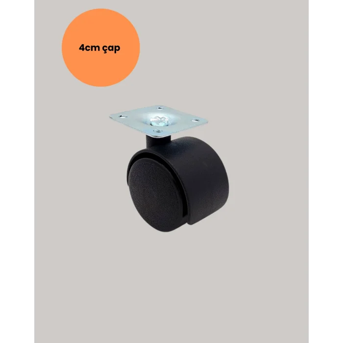 Kilitsiz 4 cm Tekerlek Ayak 4’lü Set Sessiz ve Dayanıklı