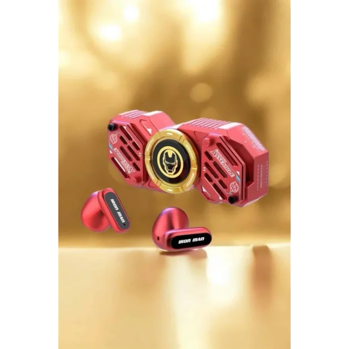 Kırmızı Kablosuz Bluetooth Kulaklık Stres Çarklı Oyuncu Kulaklığı