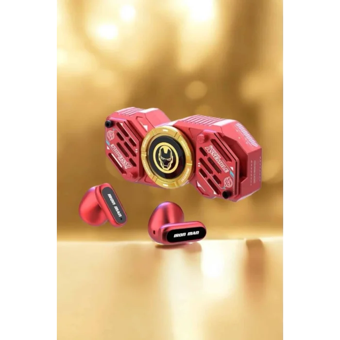 Kırmızı Kablosuz Bluetooth Kulaklık Stres Çarklı Oyuncu Kulaklığı