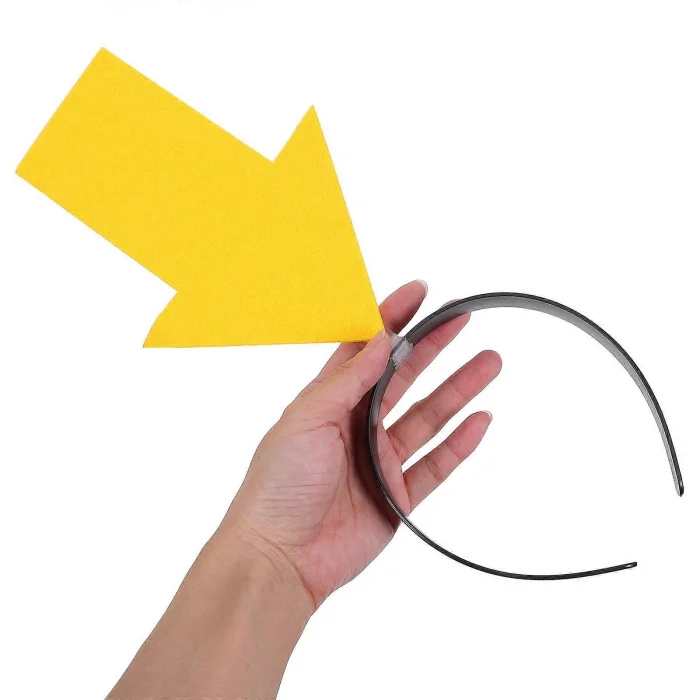 Kişiselleştirilebilir Ok Taç – Üzerine Yazı Yazılabilen Parti Tacı Sarı Renk