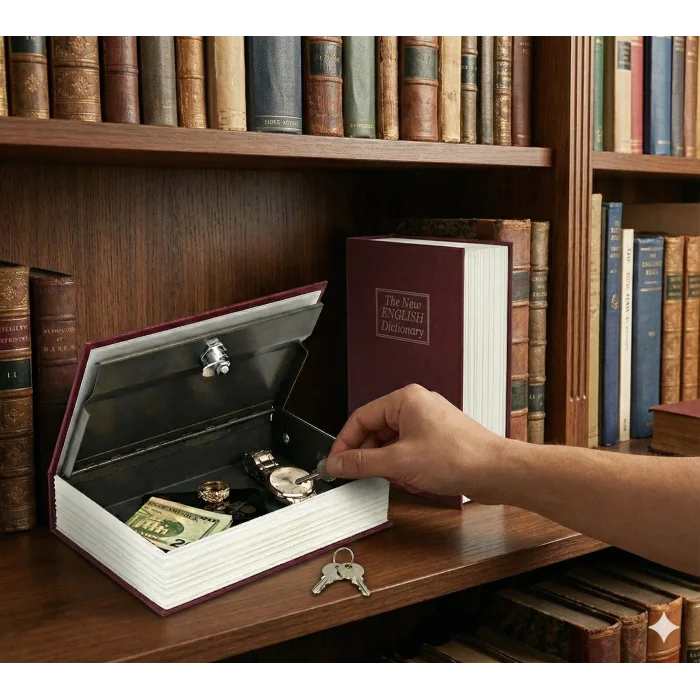 Kitap Görünümlü Gizli Kasa