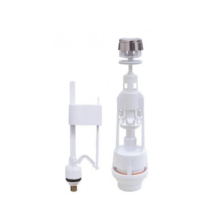 Klozet Rezervuar İç Takımı Basmalı Sistem Ayarlanabilir Şamandıralı Su Tahliye Mekanizması