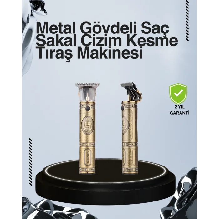 Kompakt Tasarımlı, Uzun Pil Ömürlü Saç Sakal Kesme Makinesi