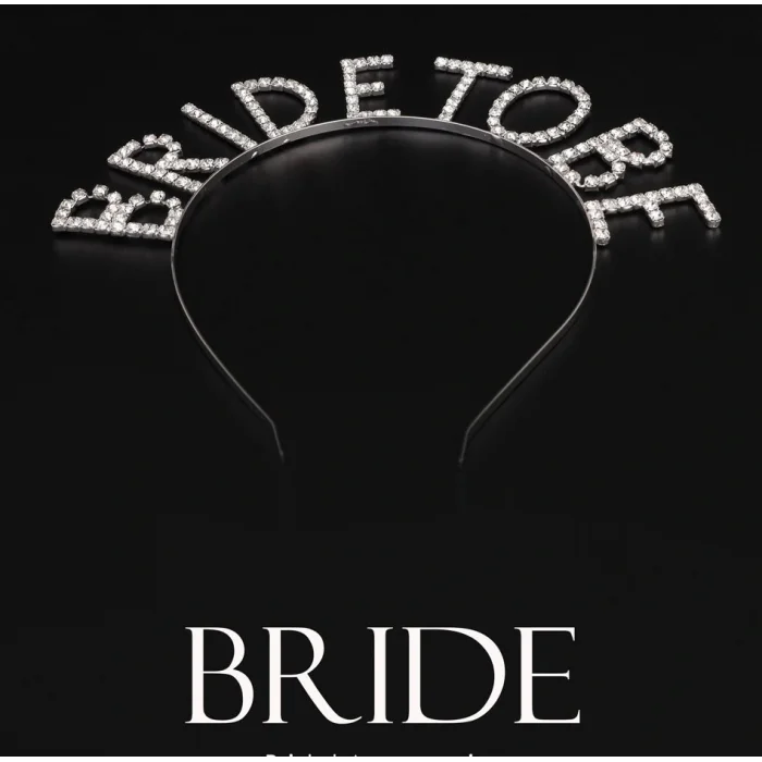 Kristal Taşlı Gümüş Renk Bride To Be Gelin Tacı (5047)