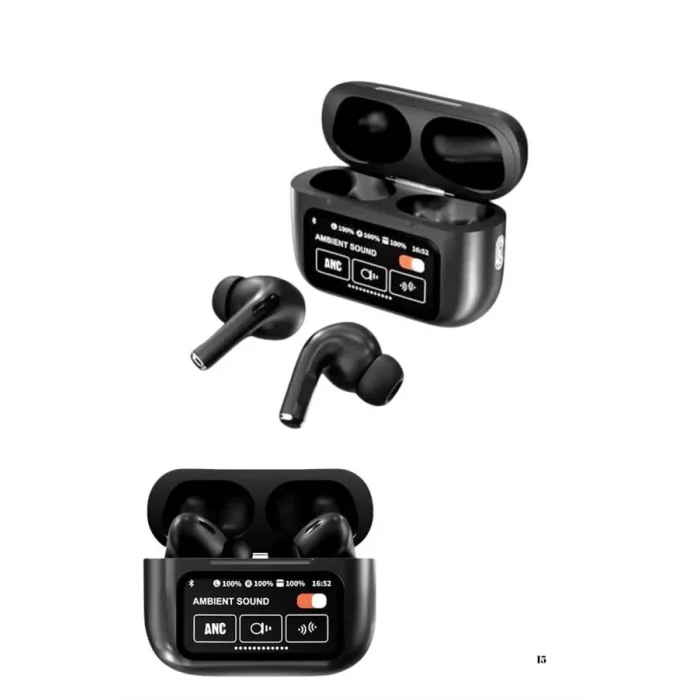 Kulak İçi Bluetooth Kulaklık Ekranlı Müzik Dinleme Çağrı Cevaplama Siyah