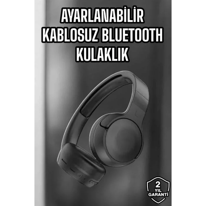 Kulak Üstü Kablosuz Bluetooth Kulaklık Gürültü Önleyici Uzun Şarj Süreli