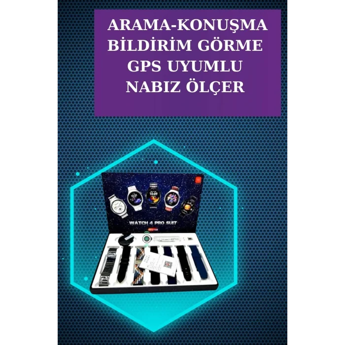 Kulaklık ve Çok Kordonlu Akıllı Saat Gürültü Önleyici GPS Desteği