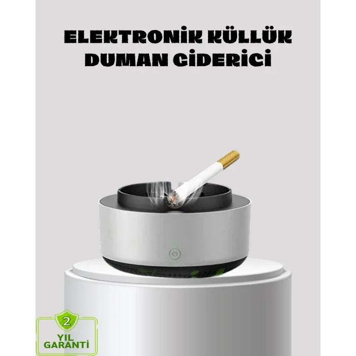 Küllük ve Hava Temizleyici 2’si 1 Arada – Sigara Kokusu Giderici, Araba ve Ofis İçin