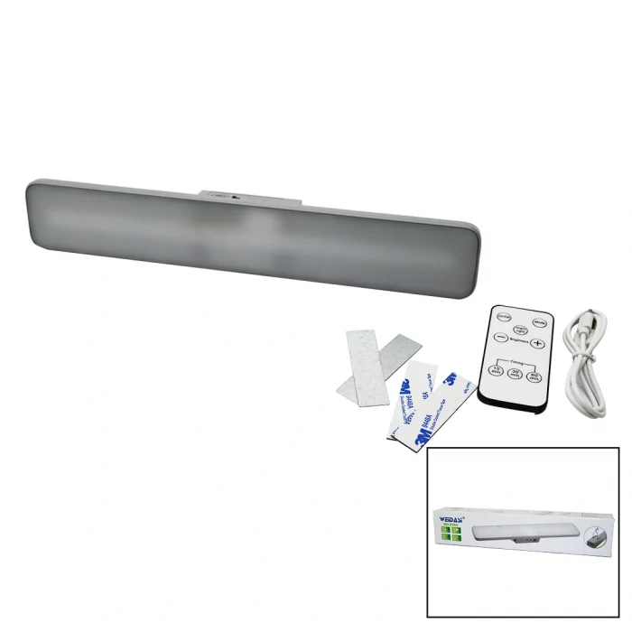 KUMANDALI - ZAMAN - IŞIK GÜCÜ AYARLI METAL ASKILI - USB ŞARJLI LAMBA FENER 20SMD LED (5047)