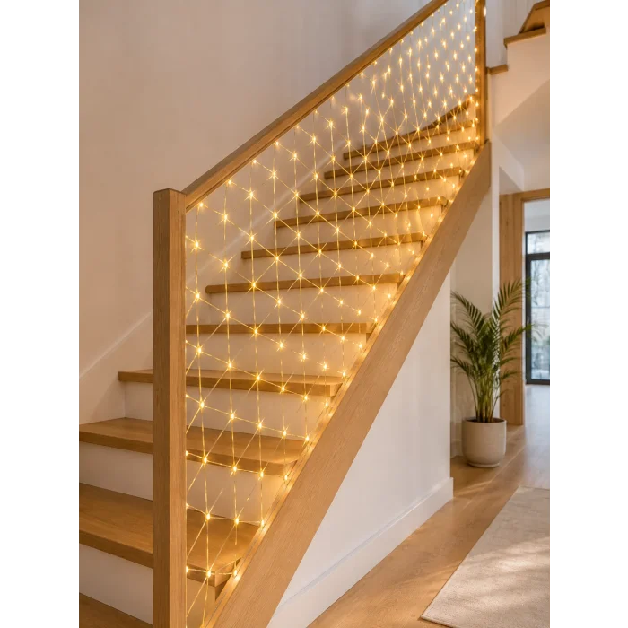 LED Ağ Işık Dekoratif File Aydınlatma Balkon Oda ve Bahçe Süsleme Yeni Nesil