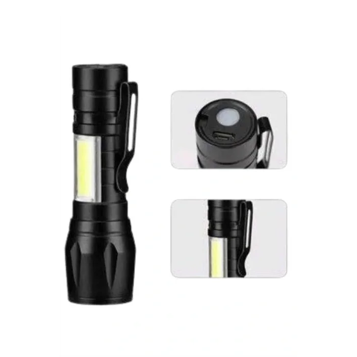 Led Lamba El Feneri Küçük Taşınabilir USB Şarjlı Acil Durum Lambası