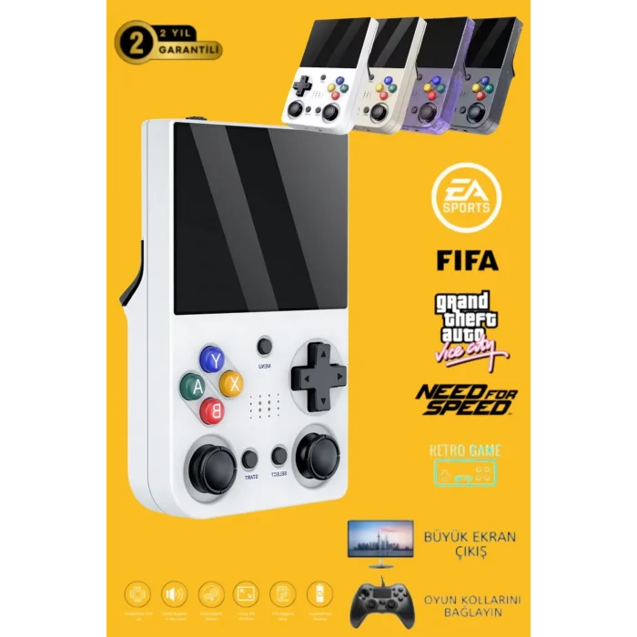 M21 64gb Ips Hdmi Tv 20000+ Oyunlu Retro Arcade Atari Psp/ps1/fıfa Gta Mario Games Oyun Konsolu