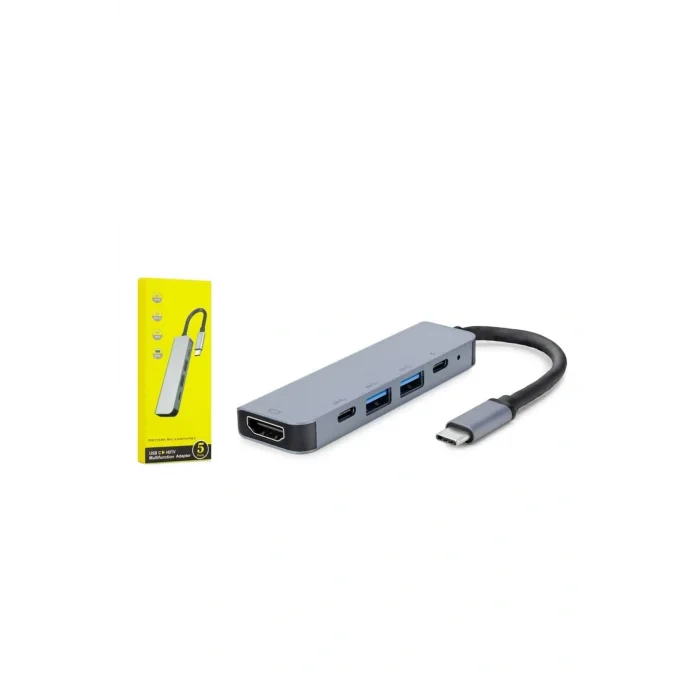 Macbook Pro/air Uyumlu USB Type-C 8 In 1 Hub Dönüştürücü Çevirici Çoklayıcı USB Hdmı Micro Sd 8 Girişli