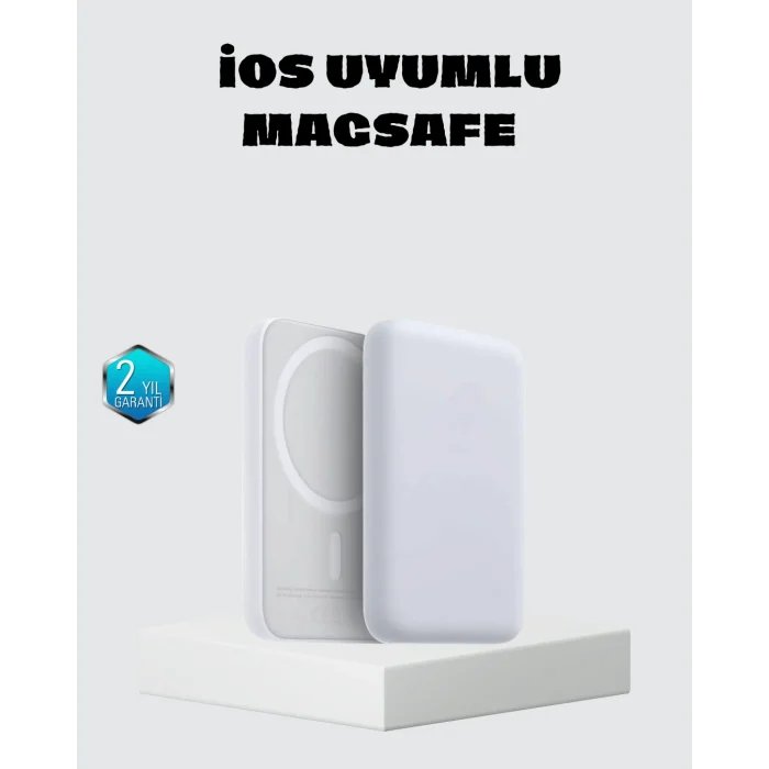 MagSafe 15W Kablosuz Hızlı Şarj, Lightning Girişli Taşınabilir Batarya